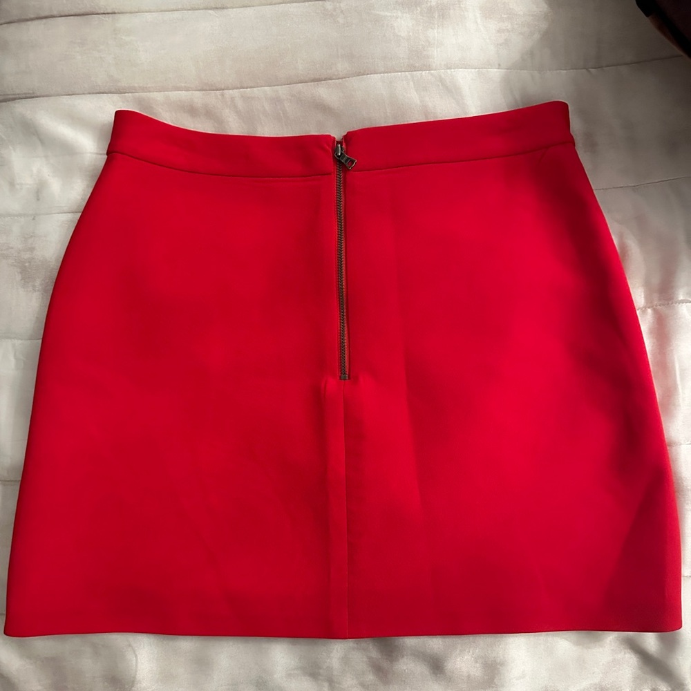 Alice + Olivia Vibrant Red Mini Skirt - Picture 3 of 3